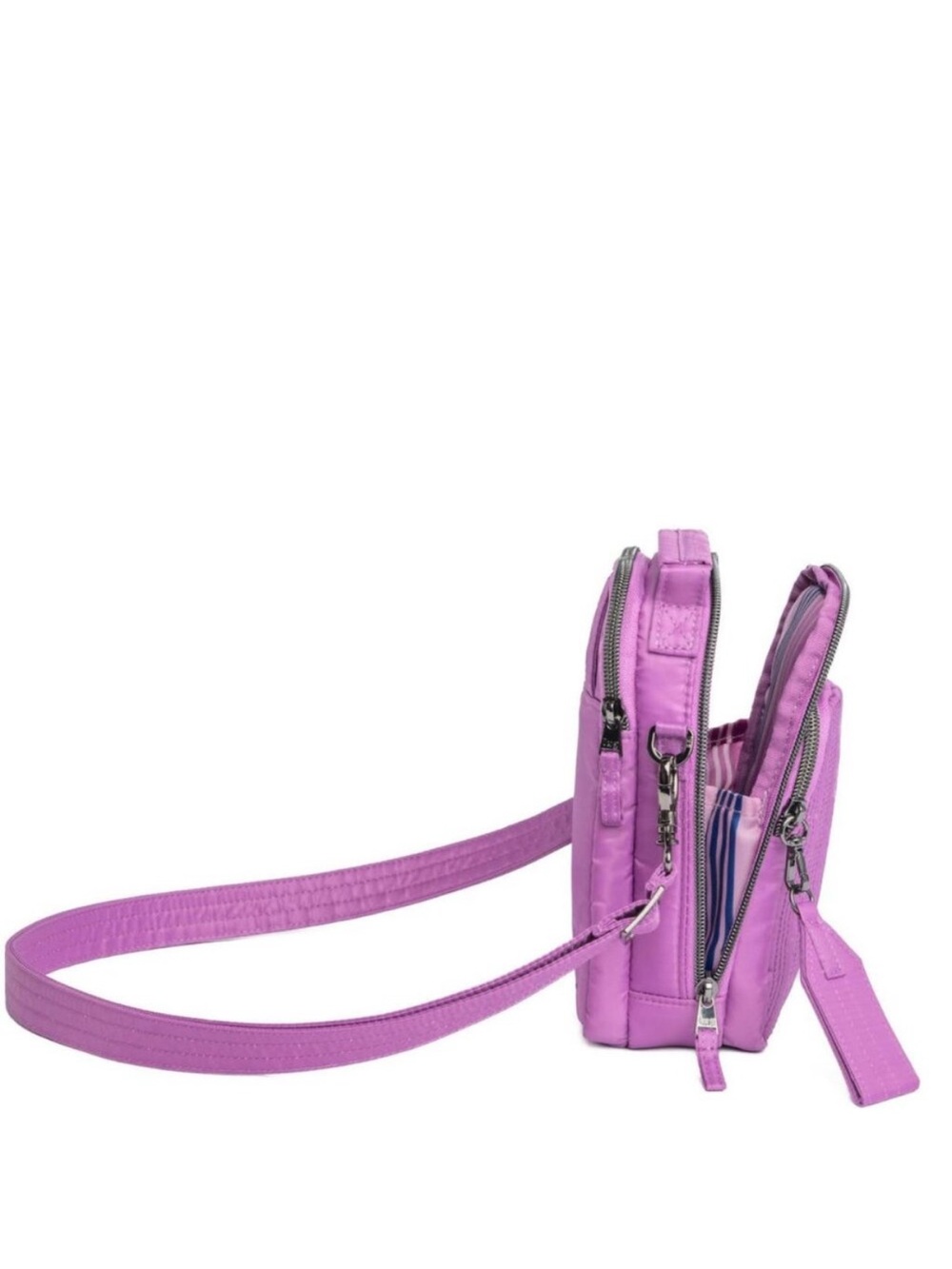 Lug Skeeter Mini Bridge Love Convertible Crossbody Belt Bag Acia Berry - Picture 3 of 5